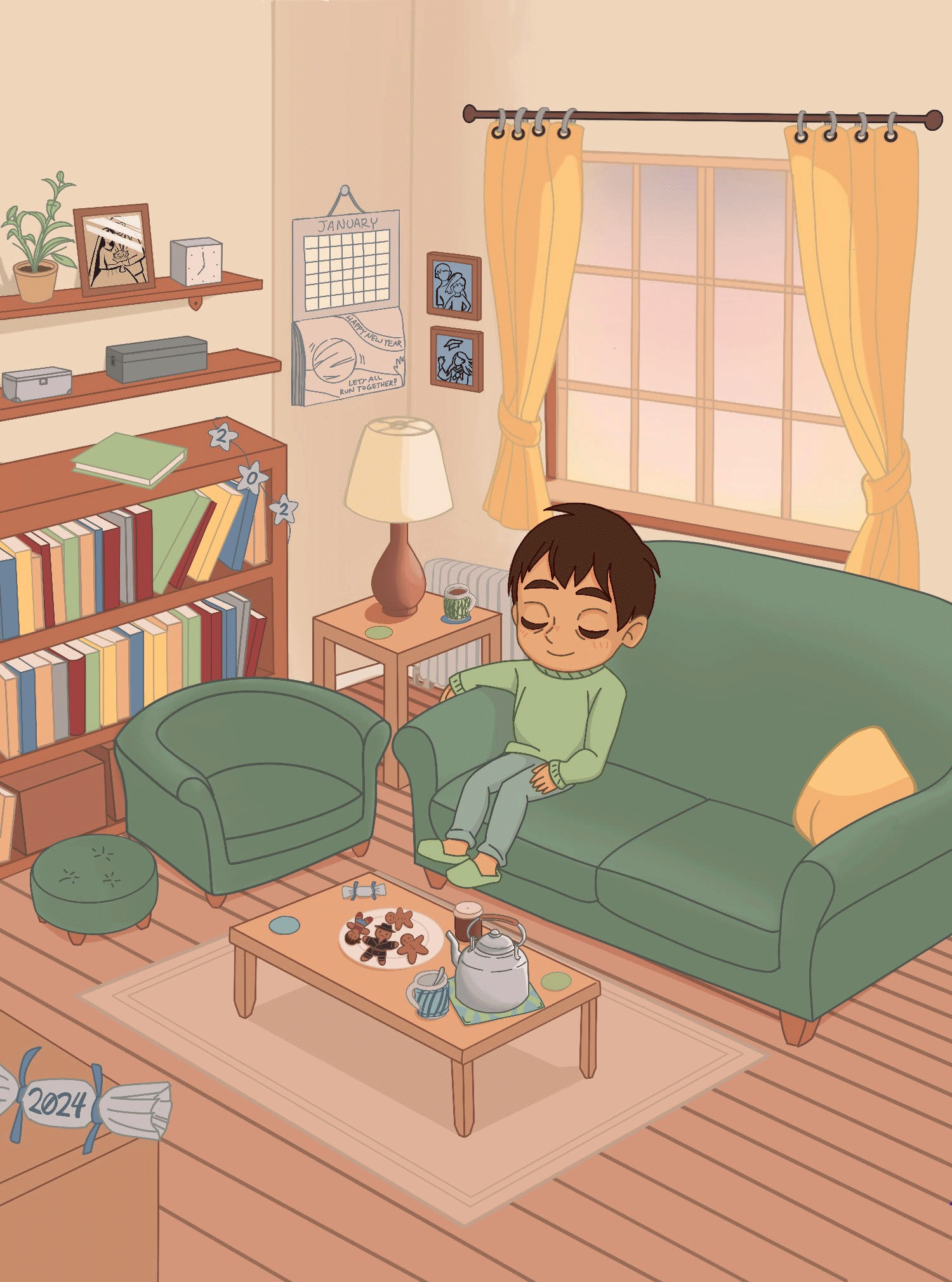 2024 New Years Postcard, Nivansfield version